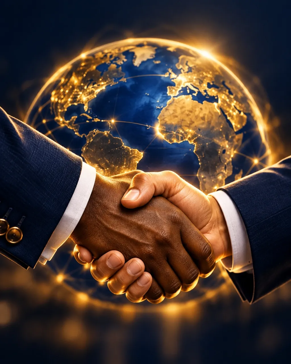 Two ministry leaders joining hands in covenant partnership