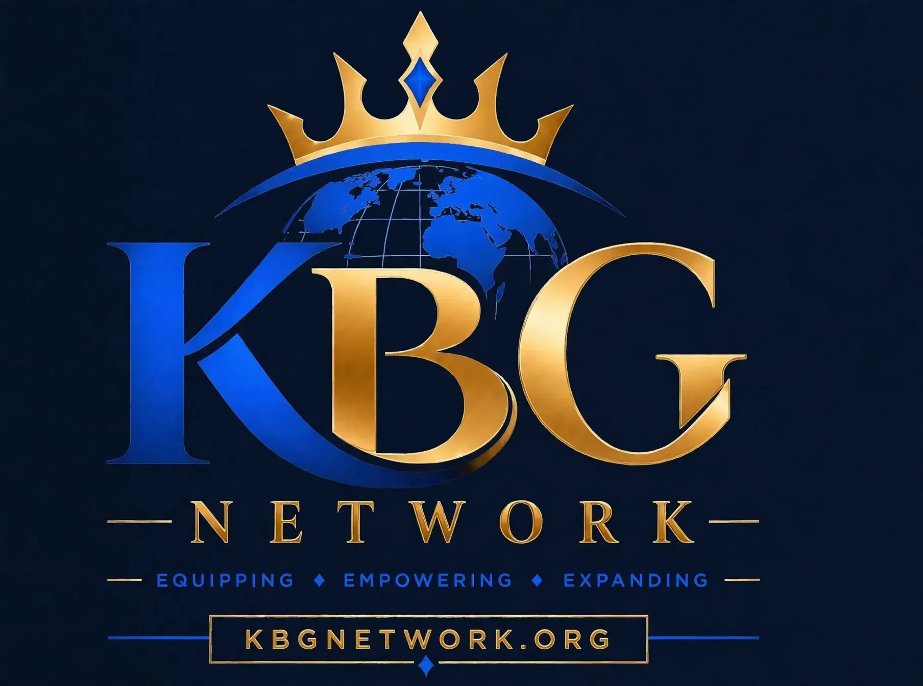KBGN crown and globe logo